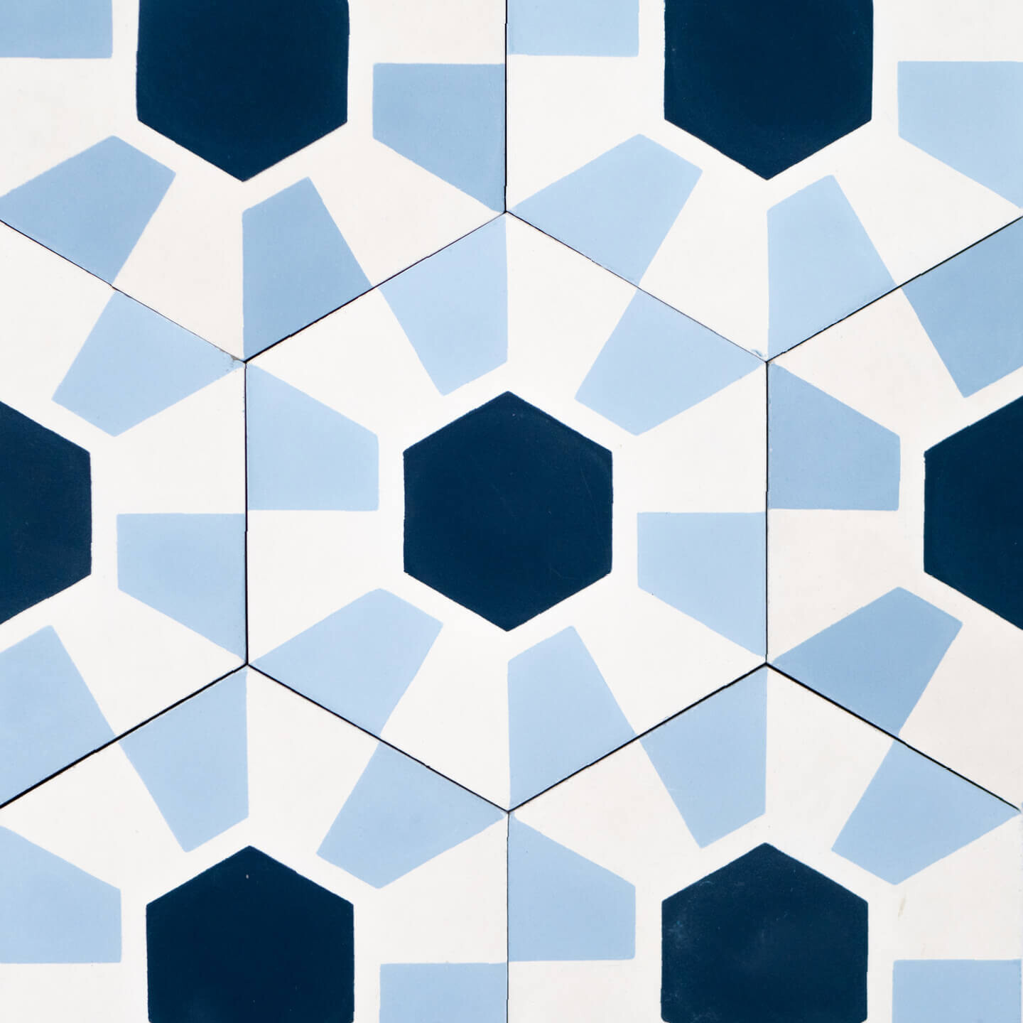 Zementfliese No. MFC11 Blau