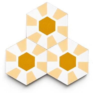 Zementfliese No. MFC11 Gelb