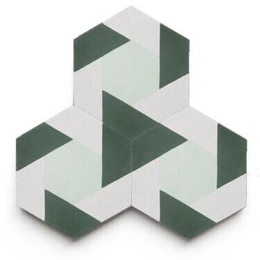 Carreaux de ciment No. MFC12 Vert
