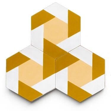 Zementfliese No. MFC12 Gelb