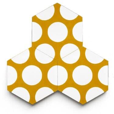 Zementfliese No. MFC15 Gelb