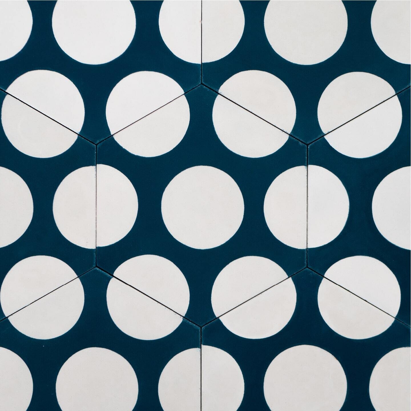 Zementfliese No. MFC15 Blau