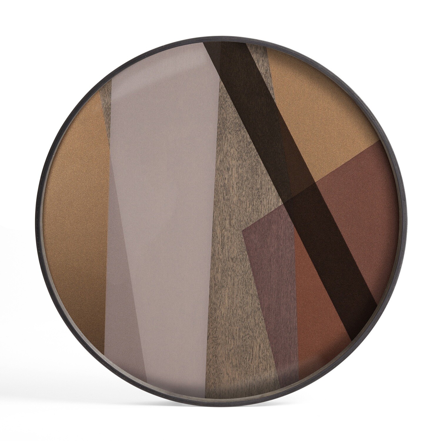 Ethnicraft - Tablett Angle Pinot - Glas, rund, 61cm