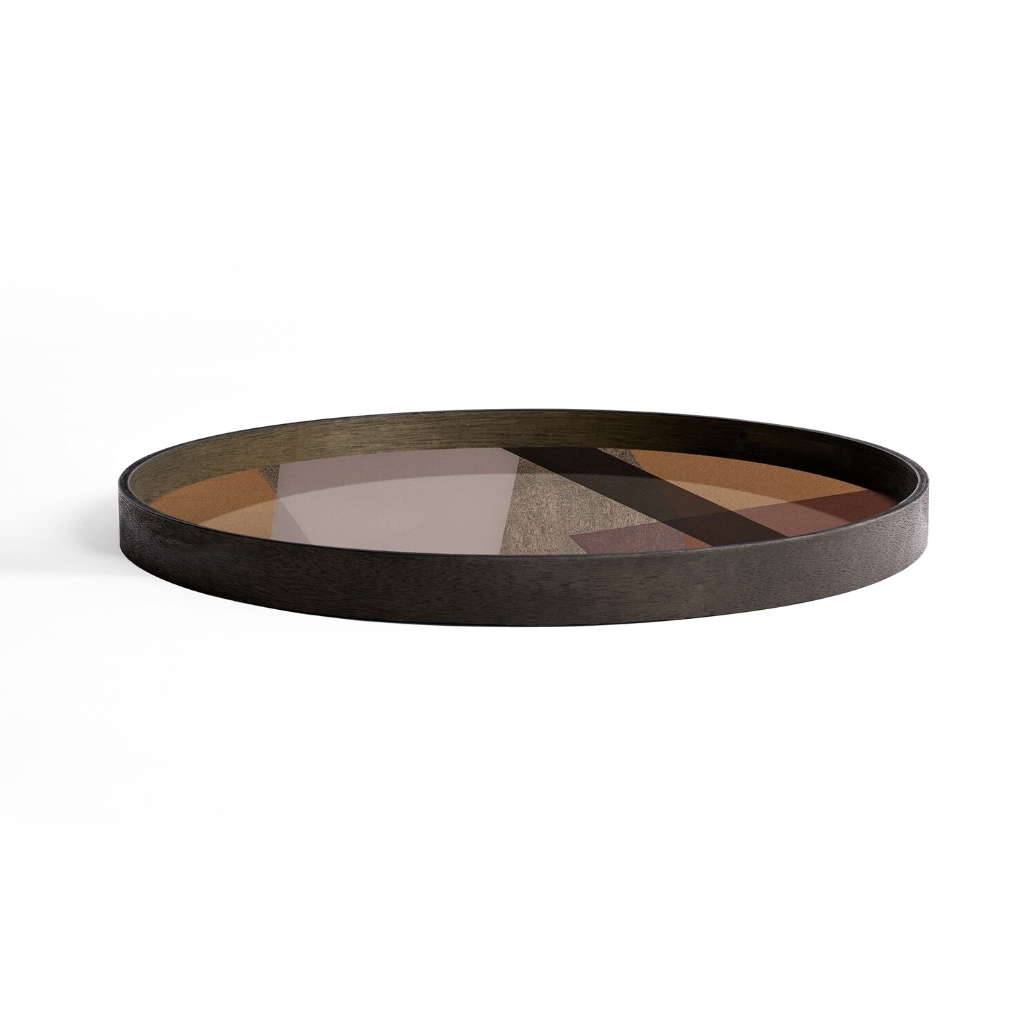 Ethnicraft - Tablett Angle Pinot - Glas, rund, 61cm