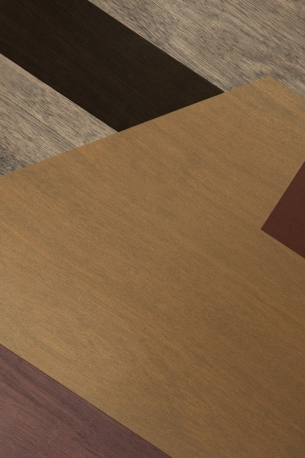 Ethnicraft - Tablett Angle Bronze - Glas, rund, 92cm
