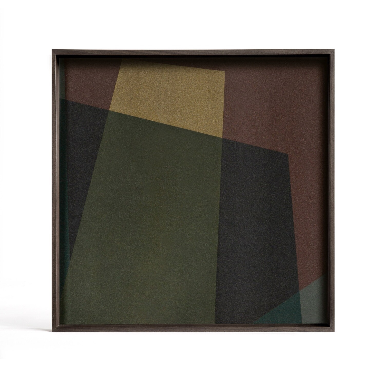 Ethnicraft - Tablett Angle Slate - Glas, quadratisch, 38cm