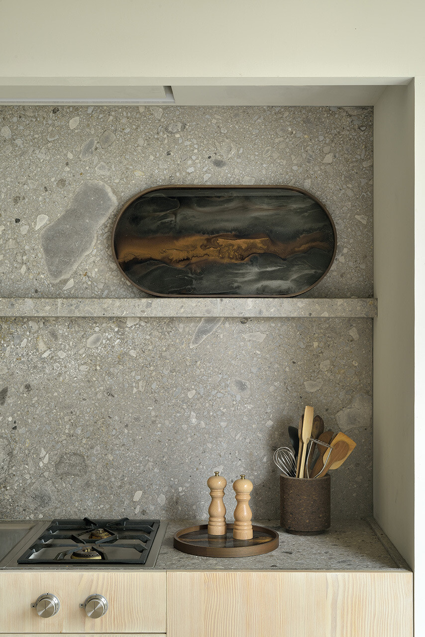 Ethnicraft - Valet Tray Organic Bronze - Glas, rund, L