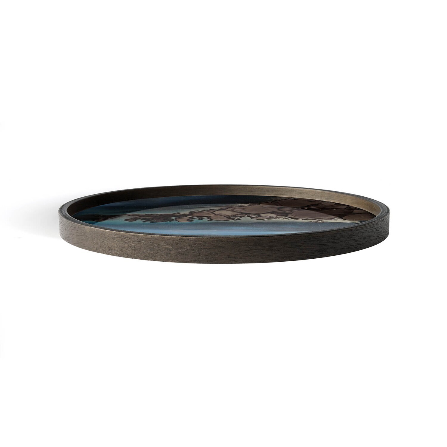 Ethnicraft - Valet Tray Organic Slate - Glas, rund, L