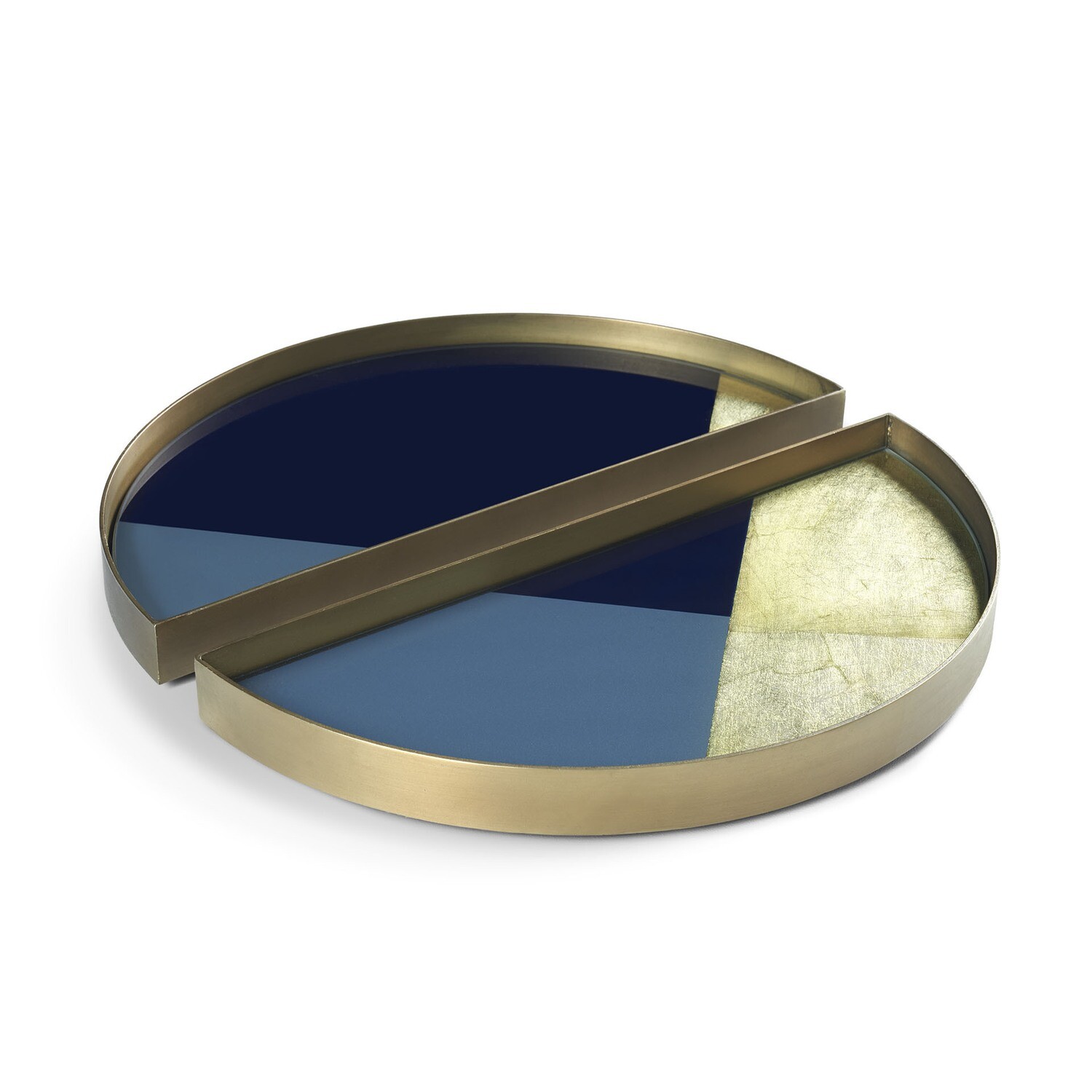 Ethnicraft - Valet Tray Geometric - Glas, Halbmond, Set