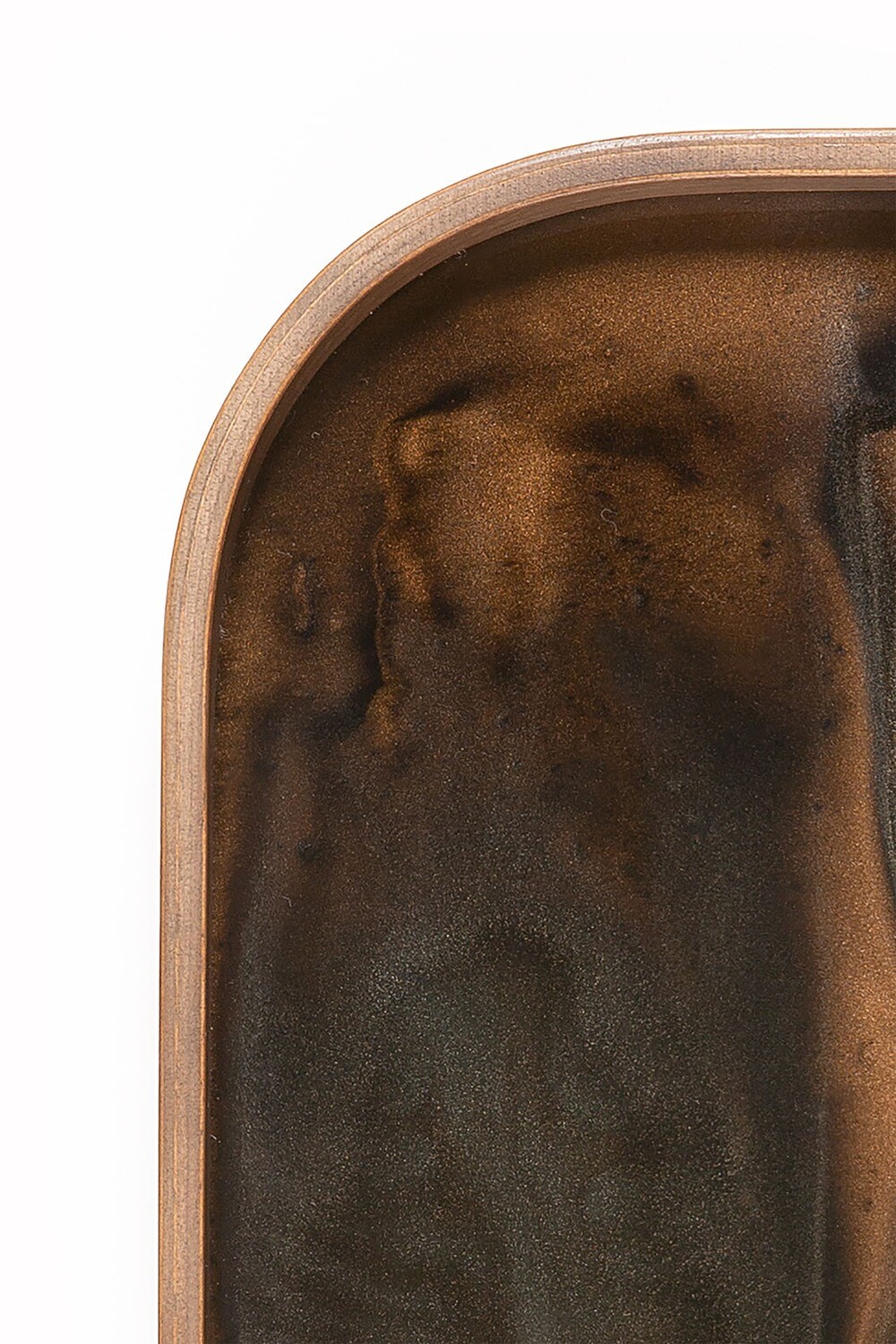 Ethnicraft - Valet Tray Organic Bronze - Glas, rechteckig, L