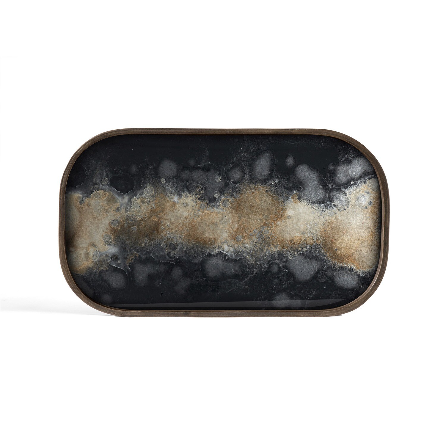 Ethnicraft - Valet Tray Organic Black - Glas, rechteckig, L