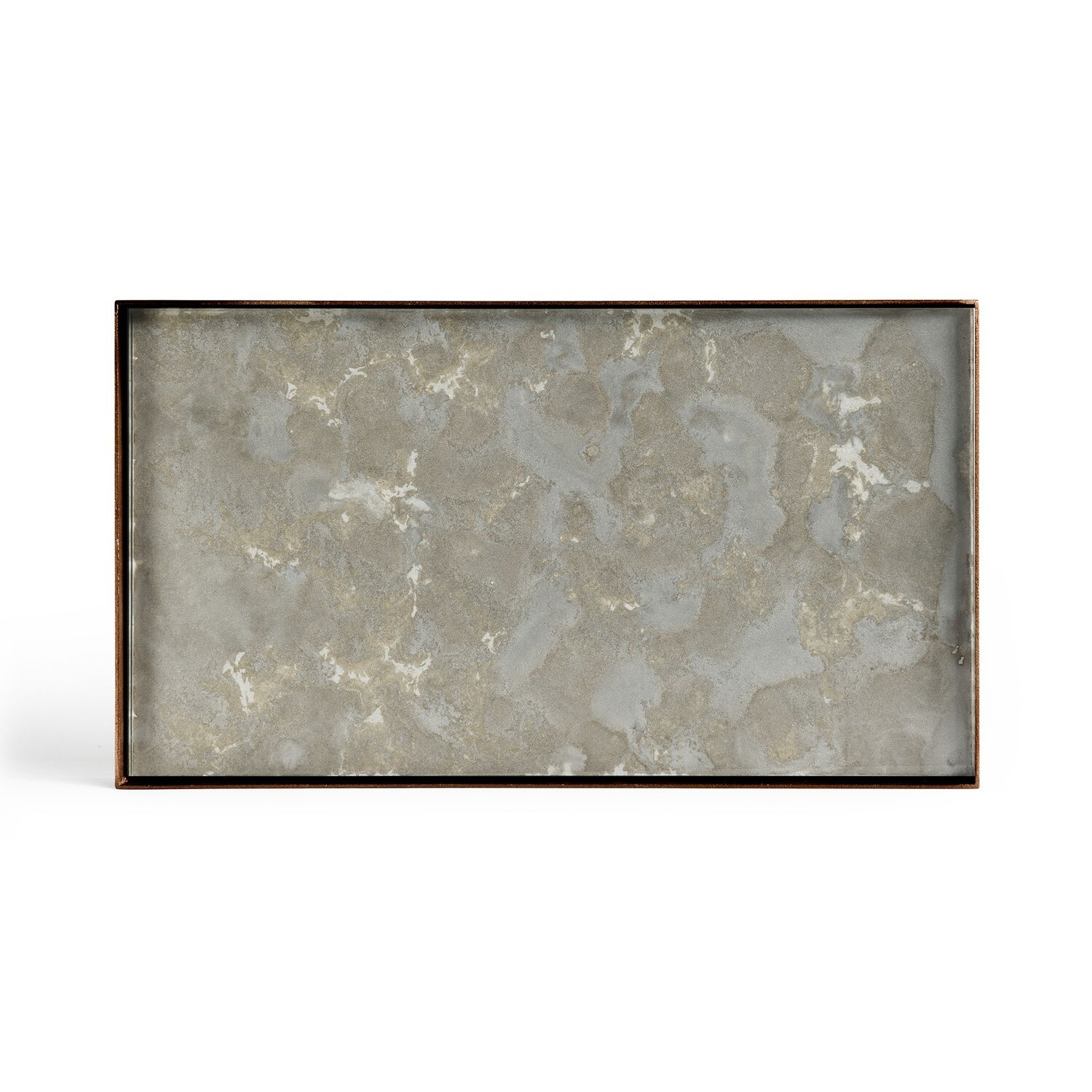 Ethnicraft - Valet Tray Organic Fossil - Glas, rechteckig, M