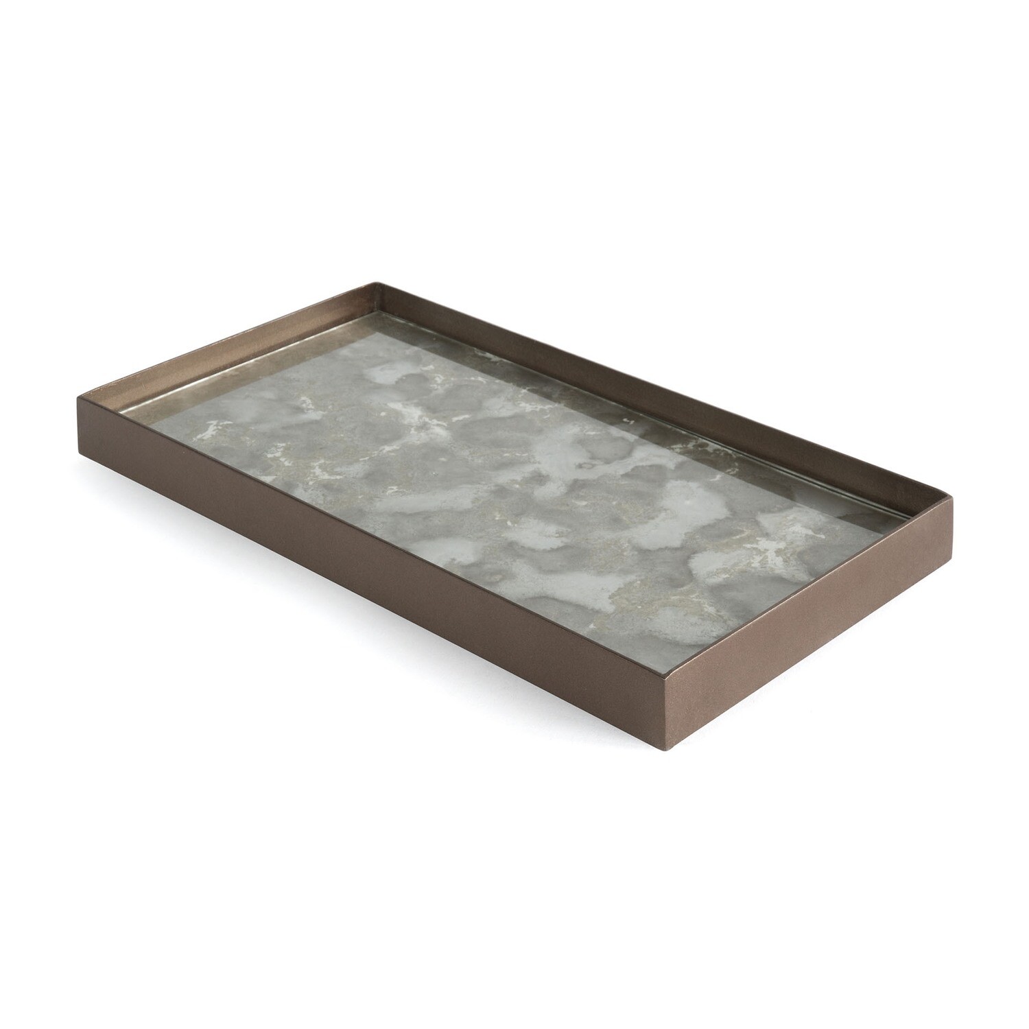 Ethnicraft - Valet Tray Organic Fossil - Glas, rechteckig, M