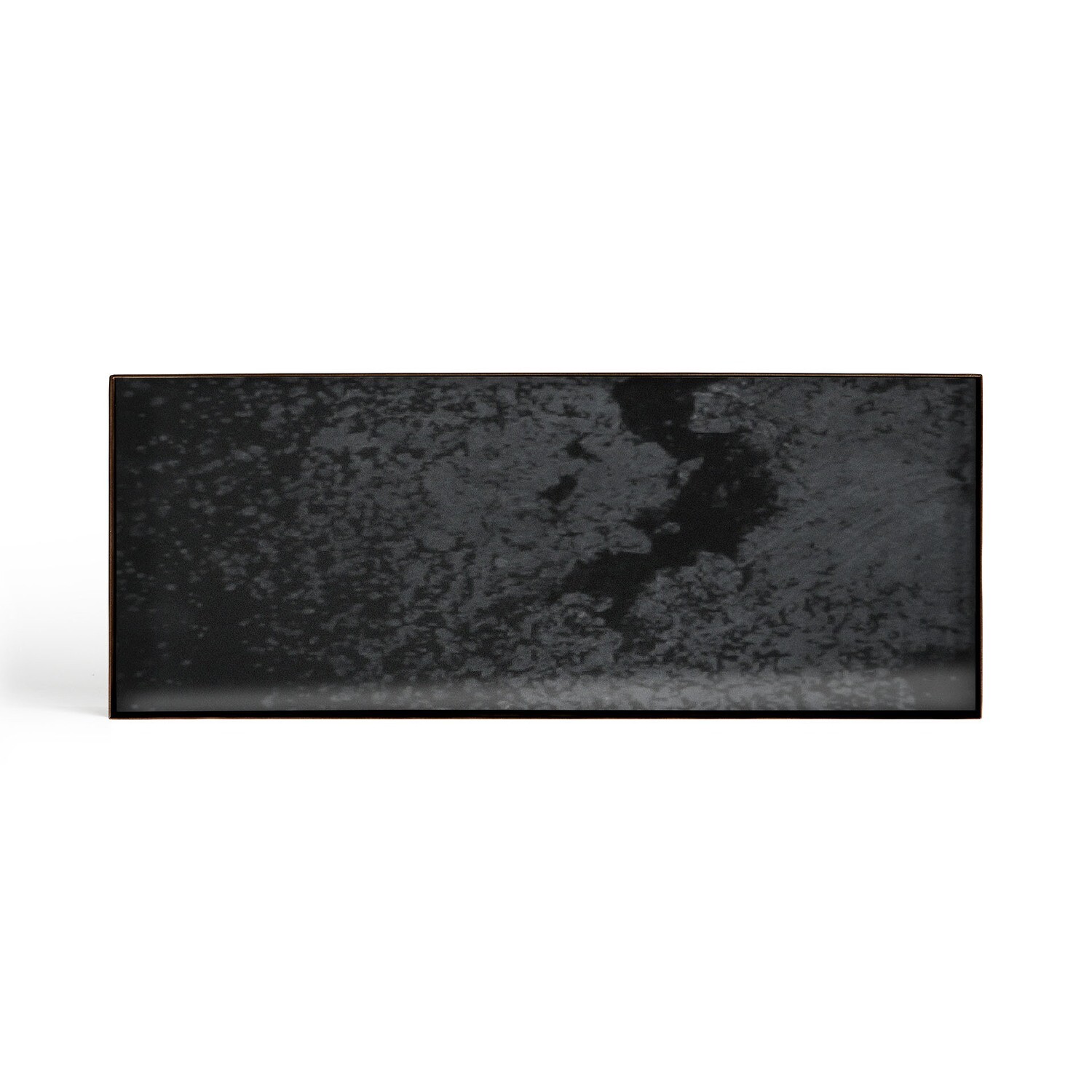 Ethnicraft - Valet Tray Aged Charcoal - Glas, rechteckig, L