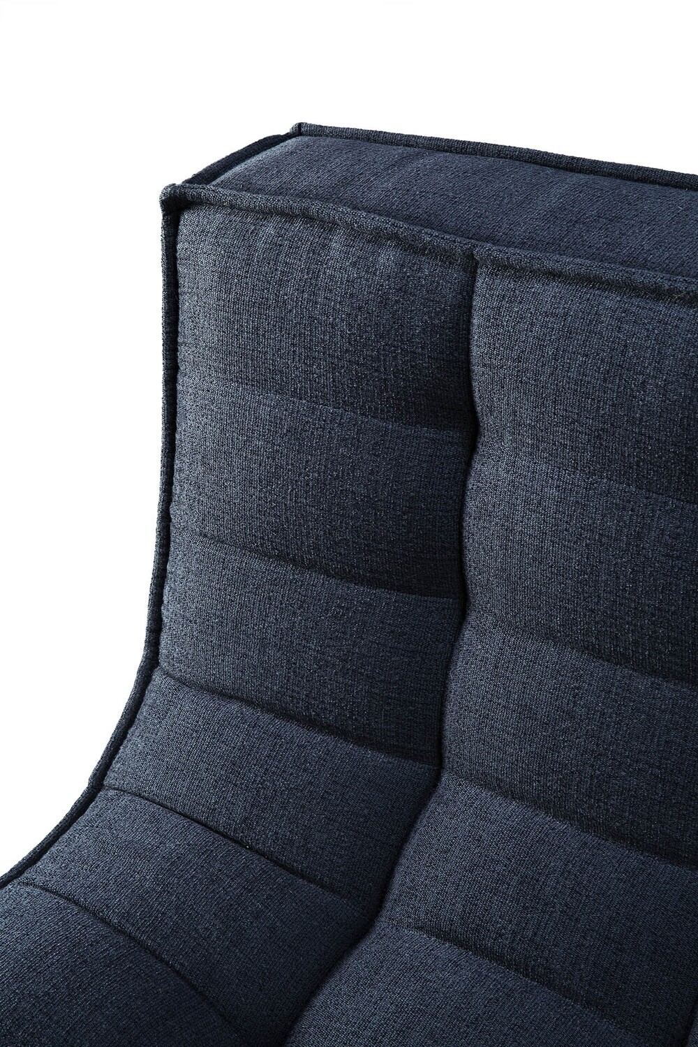 Ethnicraft - N701 Sofa - 1 Sitzer, Graphit, Eco Stoff