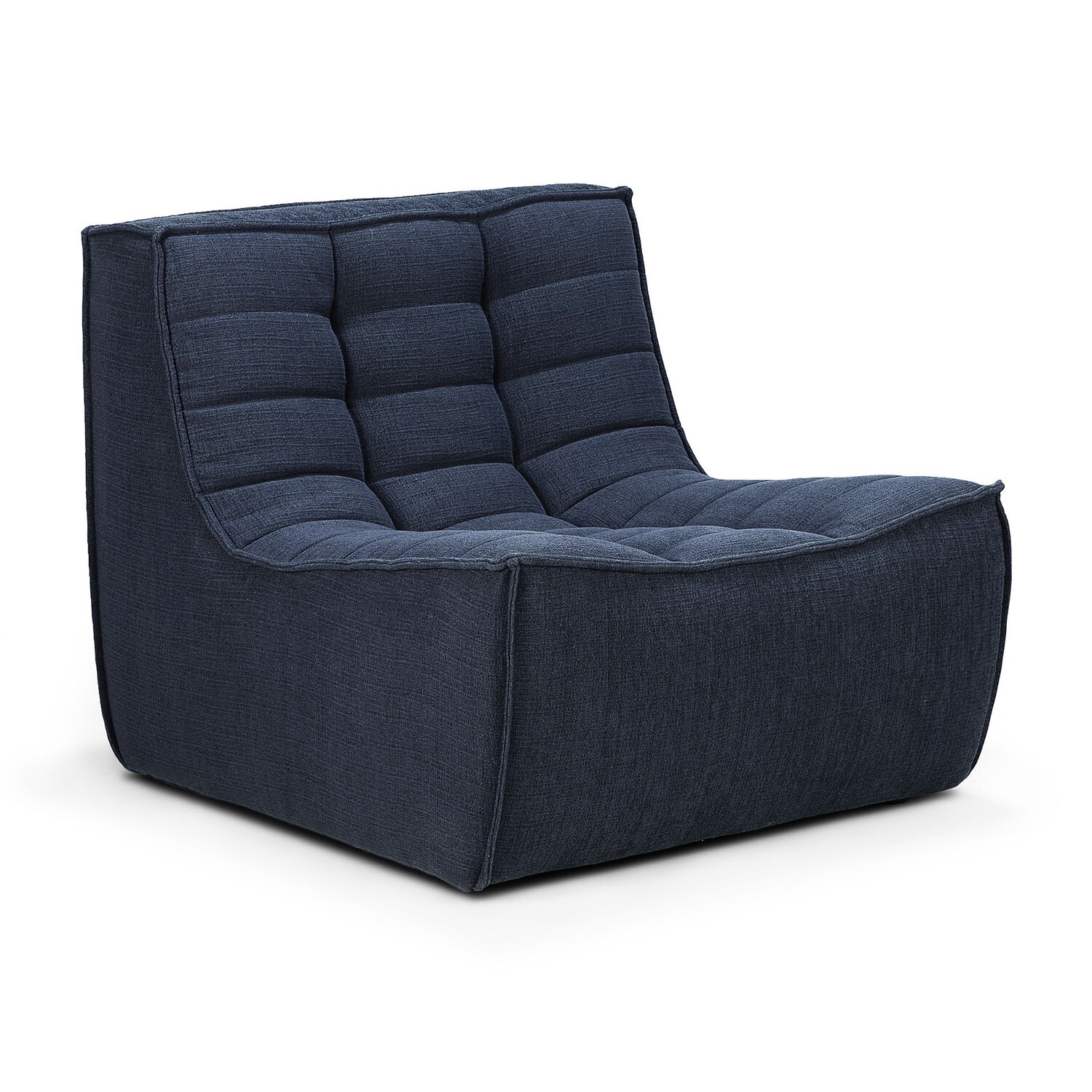 Ethnicraft - N701 Sofa - 1 Sitzer, Graphit, Eco Stoff