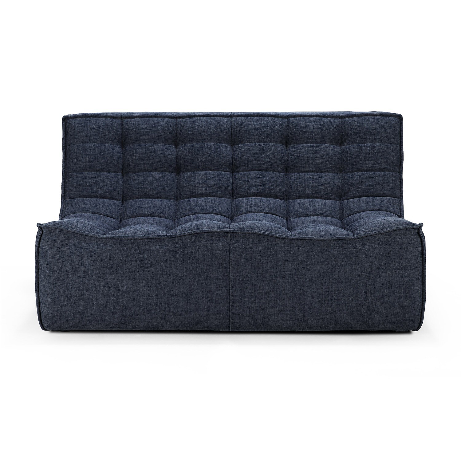 Ethnicraft - N701 Sofa - 2 Sitzer, Graphit, Eco Stoff