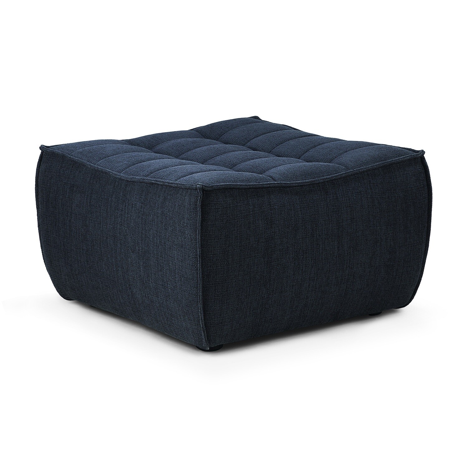 Ethnicraft - N701 Sofa - Polsterhocker, Graphit, Eco Stoff