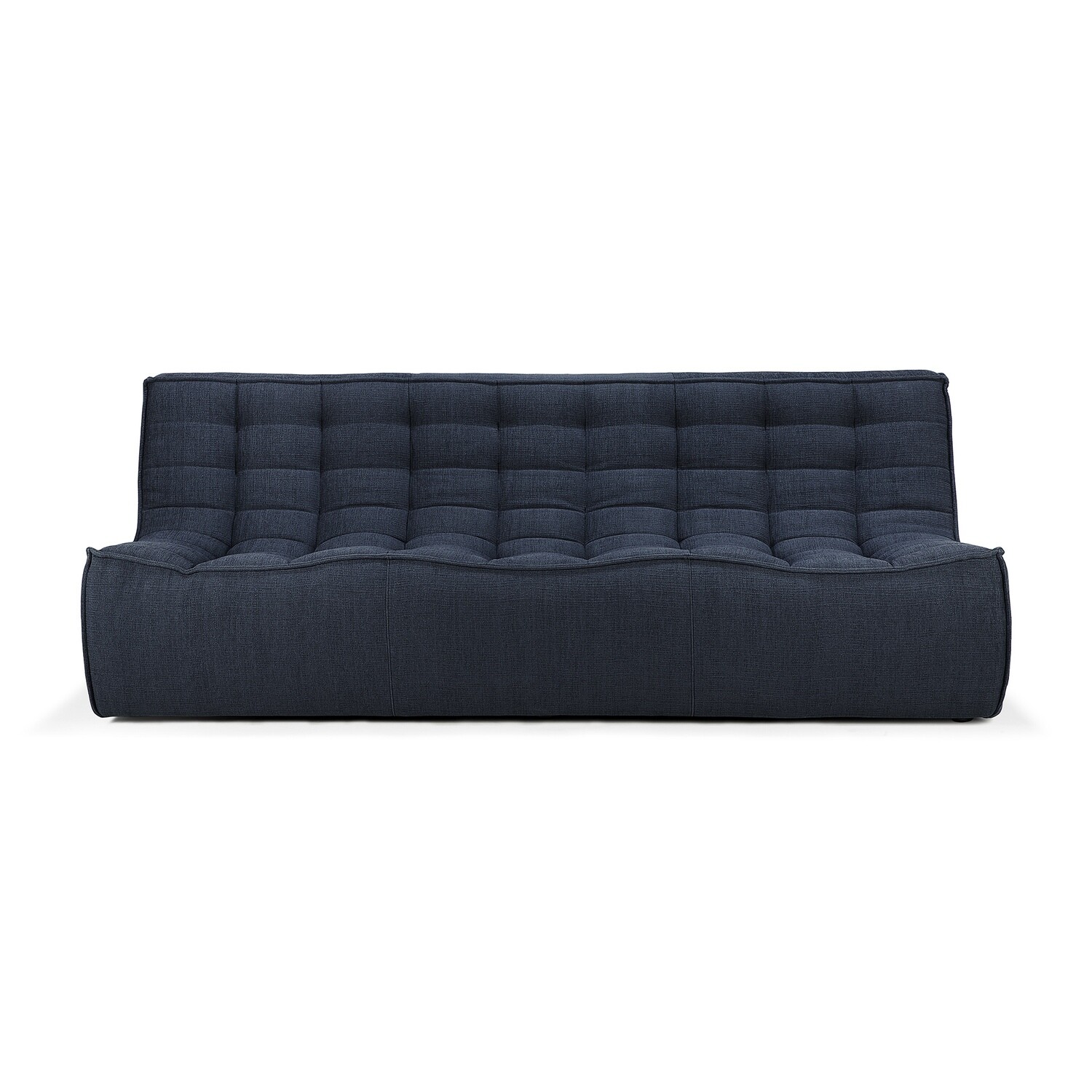 Ethnicraft - N701 Sofa - 3 Sitzer, Graphit, Eco Stoff