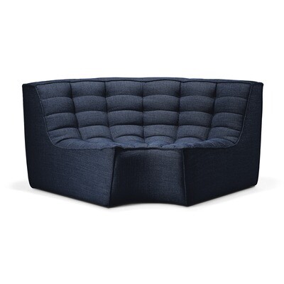 N701 Sofa - runde Ecke, Graphit, Eco Stoff N701 Sofa - runde Ecke, Graphit, Eco Stoff