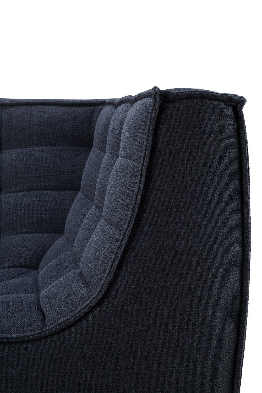 Ethnicraft - N701 Sofa - Ecke, Graphit, Eco Stoff