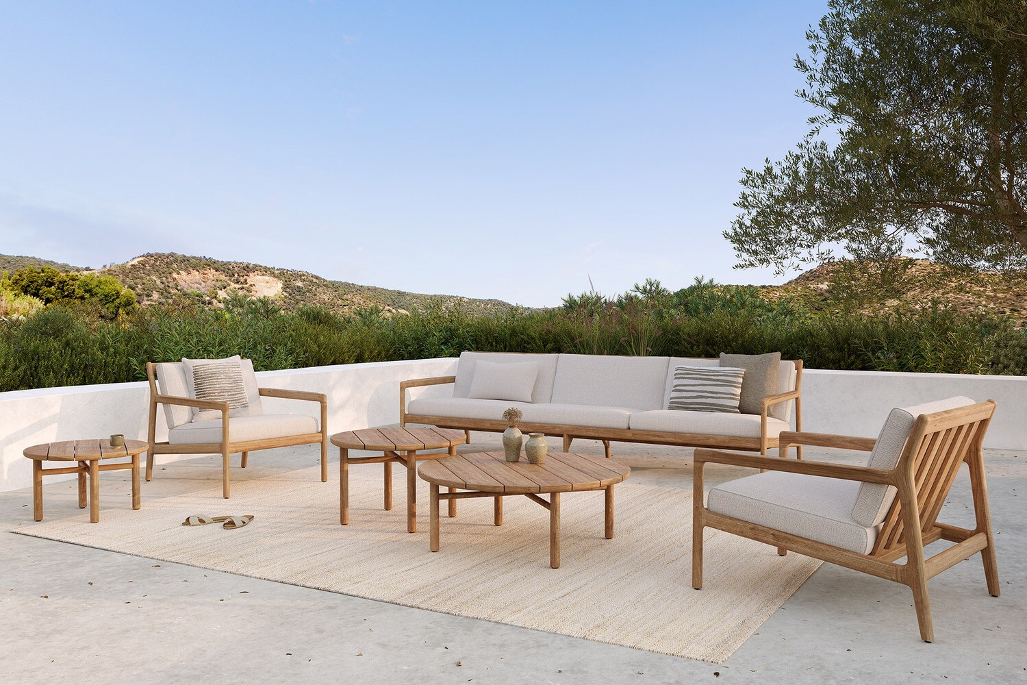 Ethnicraft - Kissen Stripes Outdoor