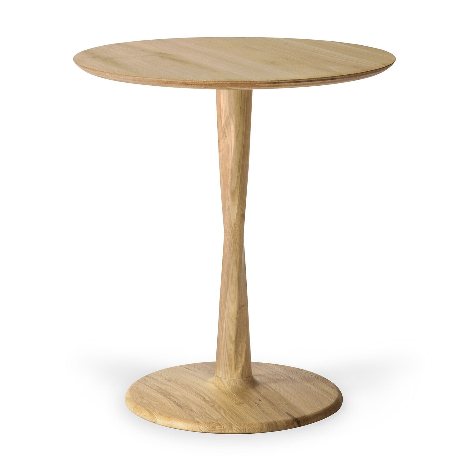 Ethnicraft - Torsion Esstisch - Eiche, Durchmesser: 70cm