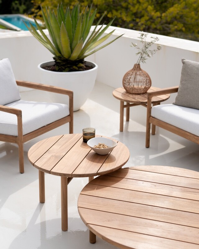 Ethnicraft - Quatro Table d&#39;appoint Outdoor - teck