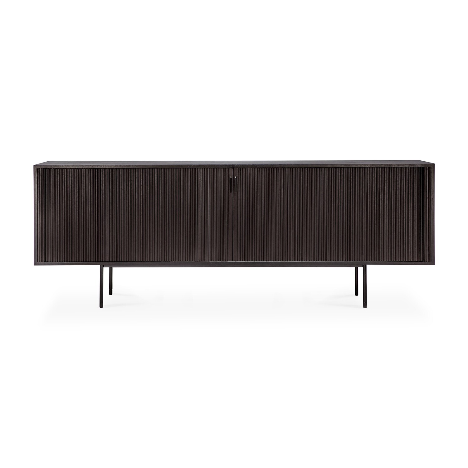 Ethnicraft - Roller Max Anrichte - Teak, Schwarz, Breite: 224cm