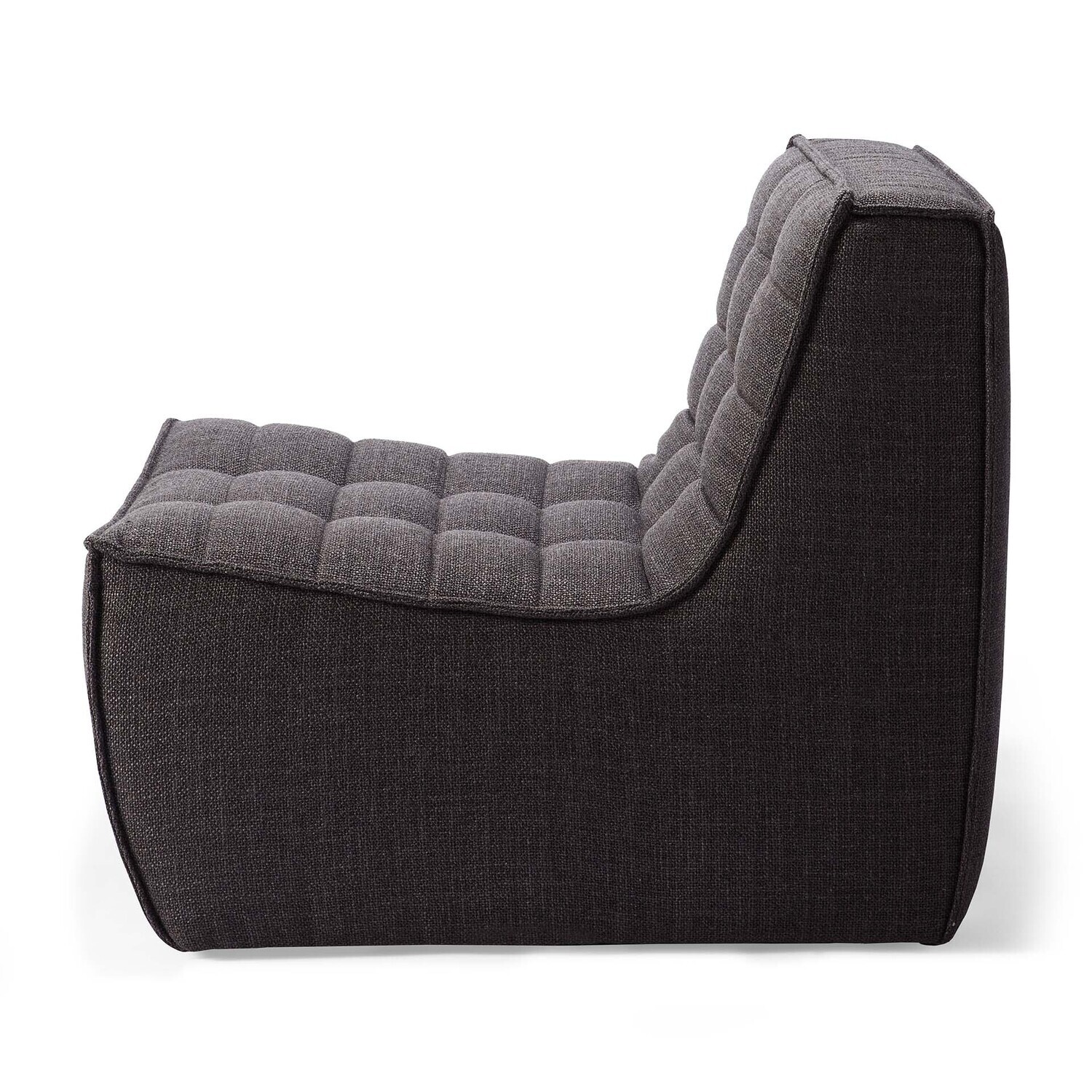 Ethnicraft - N701 Sofa - 1 Sitzer,  Dunkelgrau