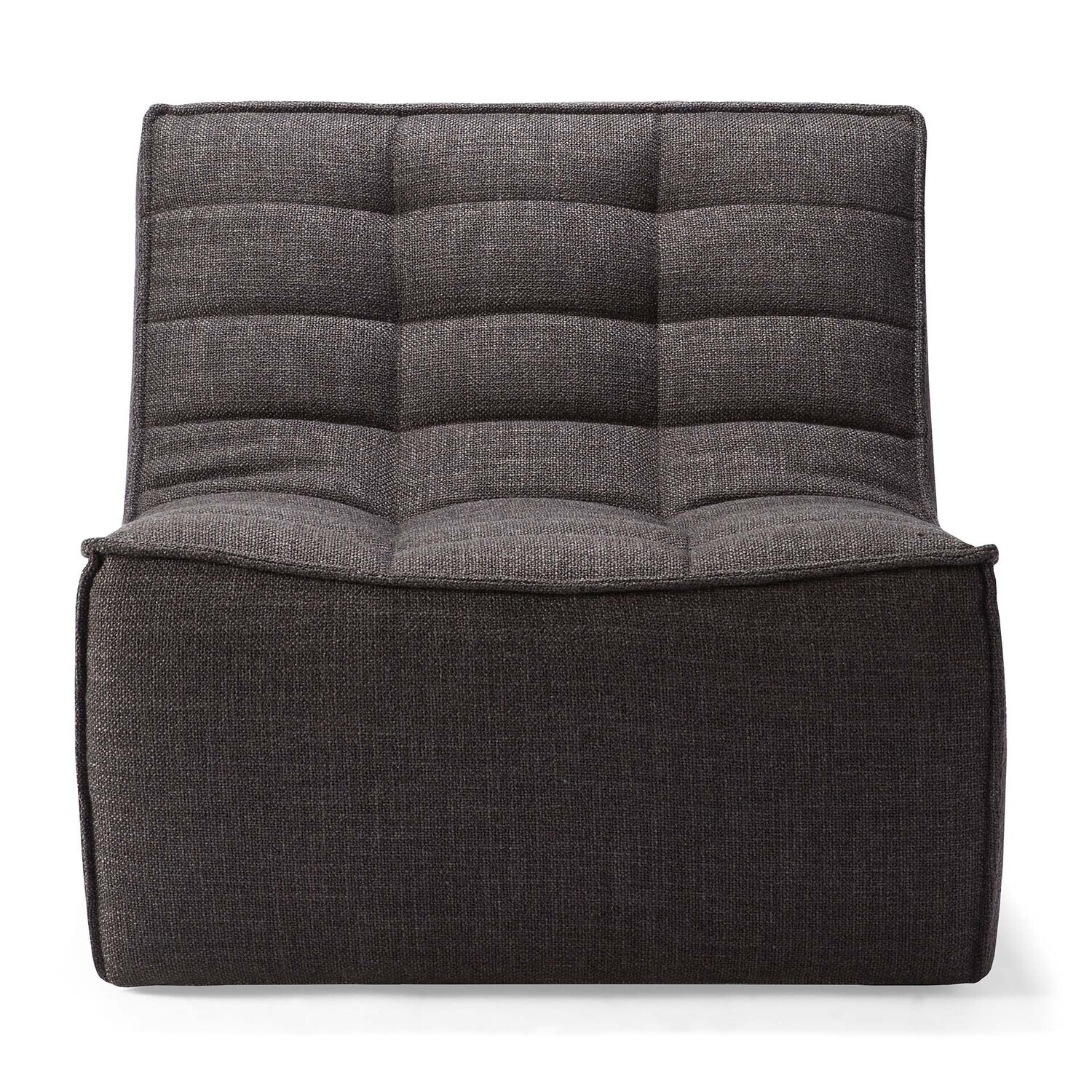 Ethnicraft - N701 Sofa - 1 Sitzer,  Dunkelgrau