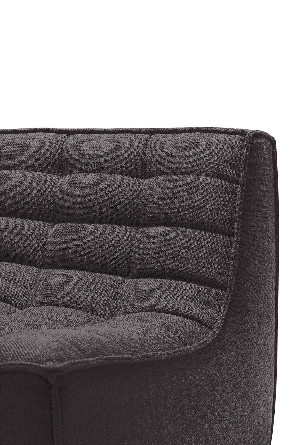 Ethnicraft - N701 Sofa - 2 Sitzer, Dunkelgrau