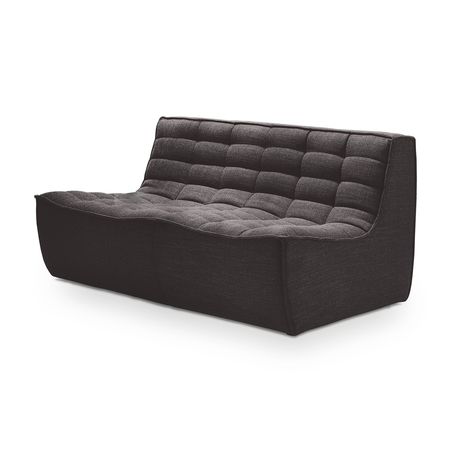 Ethnicraft - N701 Sofa - 2 Sitzer, Dunkelgrau