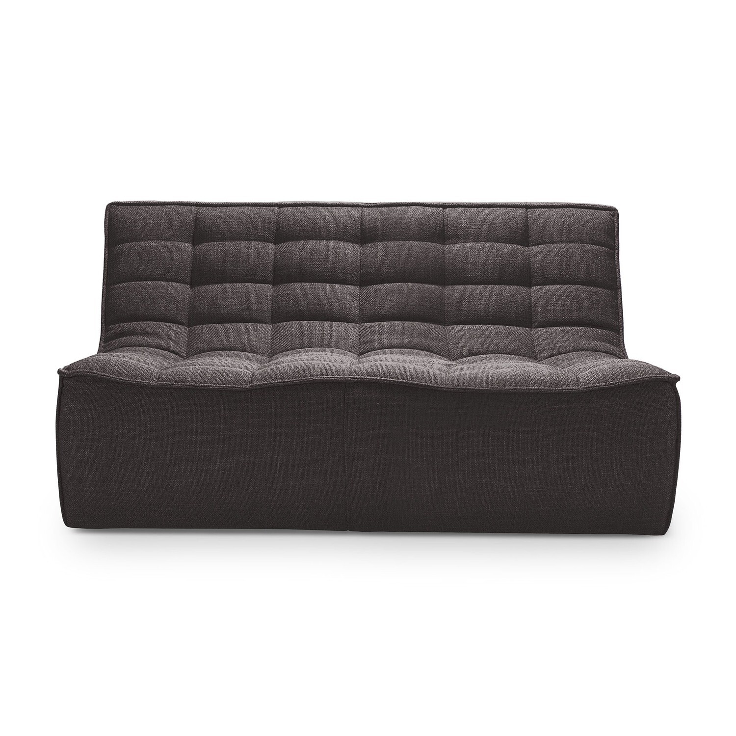 Ethnicraft - N701 Sofa - 2 Sitzer, Dunkelgrau