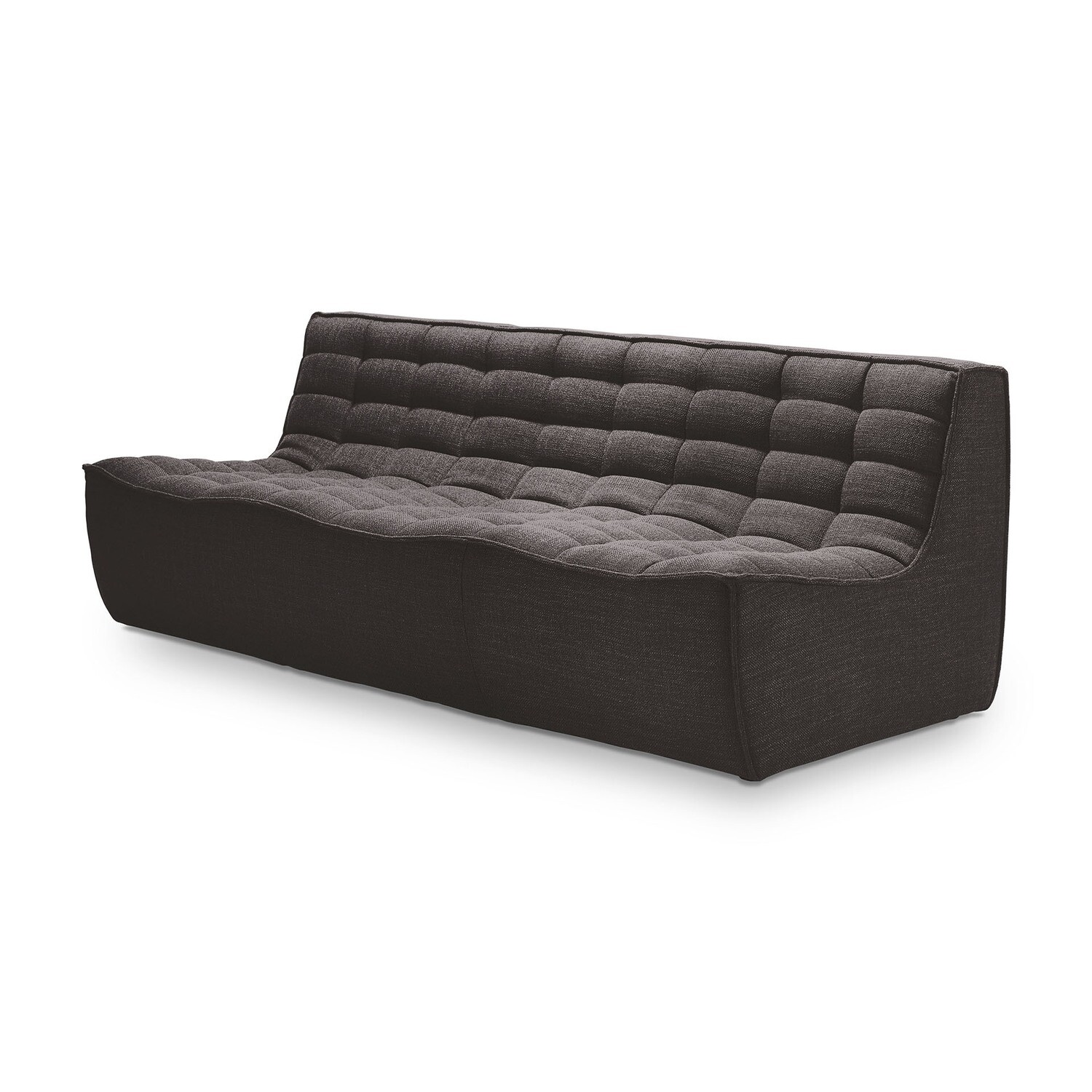 Ethnicraft - N701 Sofa - 3 Sitzer, Dunkelgrau