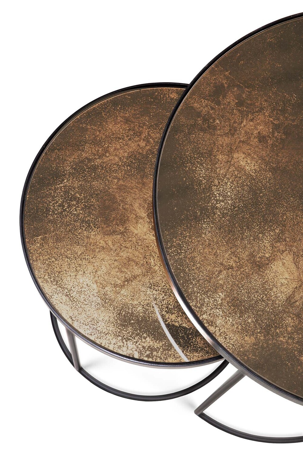 Ethnicraft - Nesting Beistelltisch Set - Bronze, Kupfer