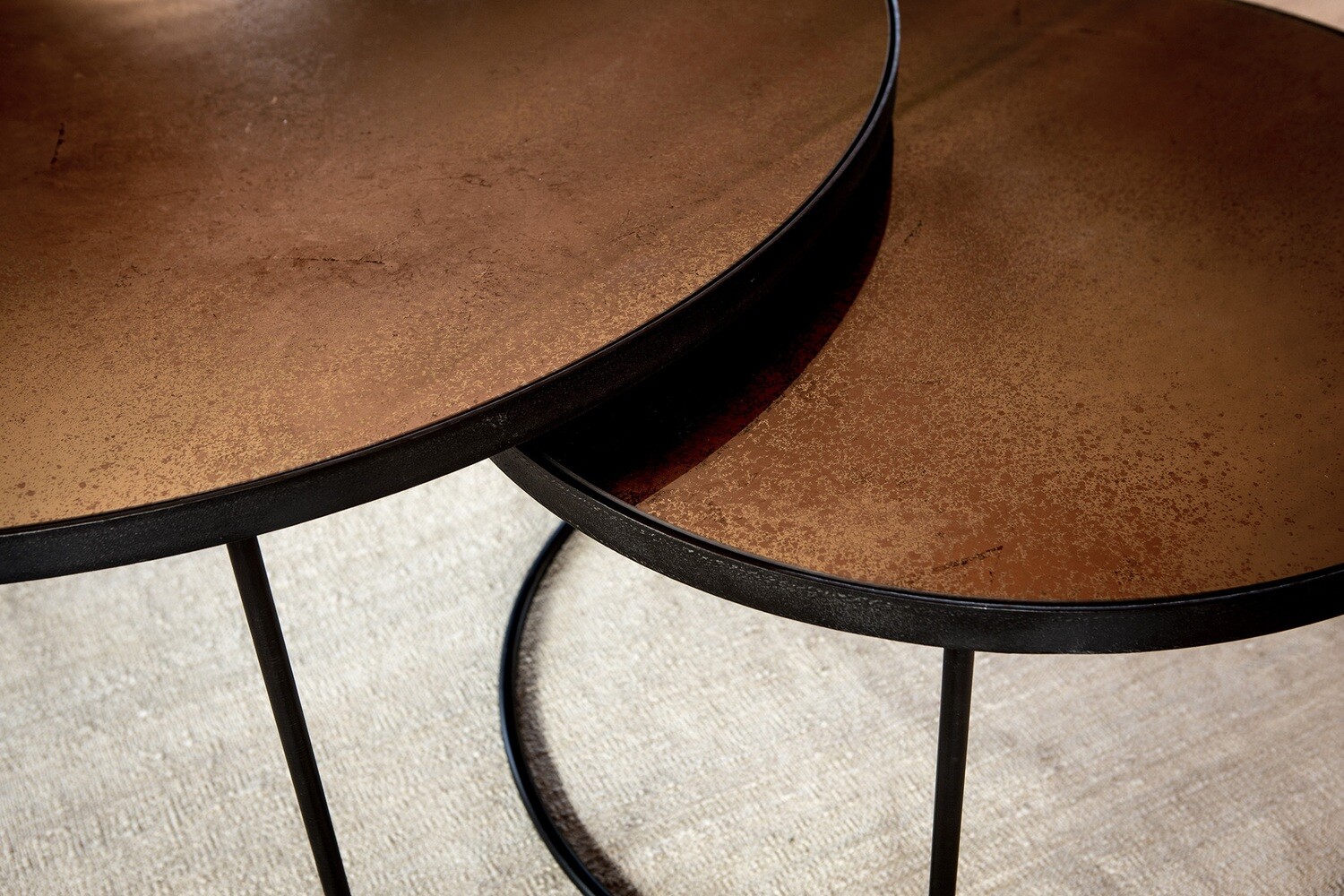 Ethnicraft - Nesting Couchtisch Set XL - Bronze