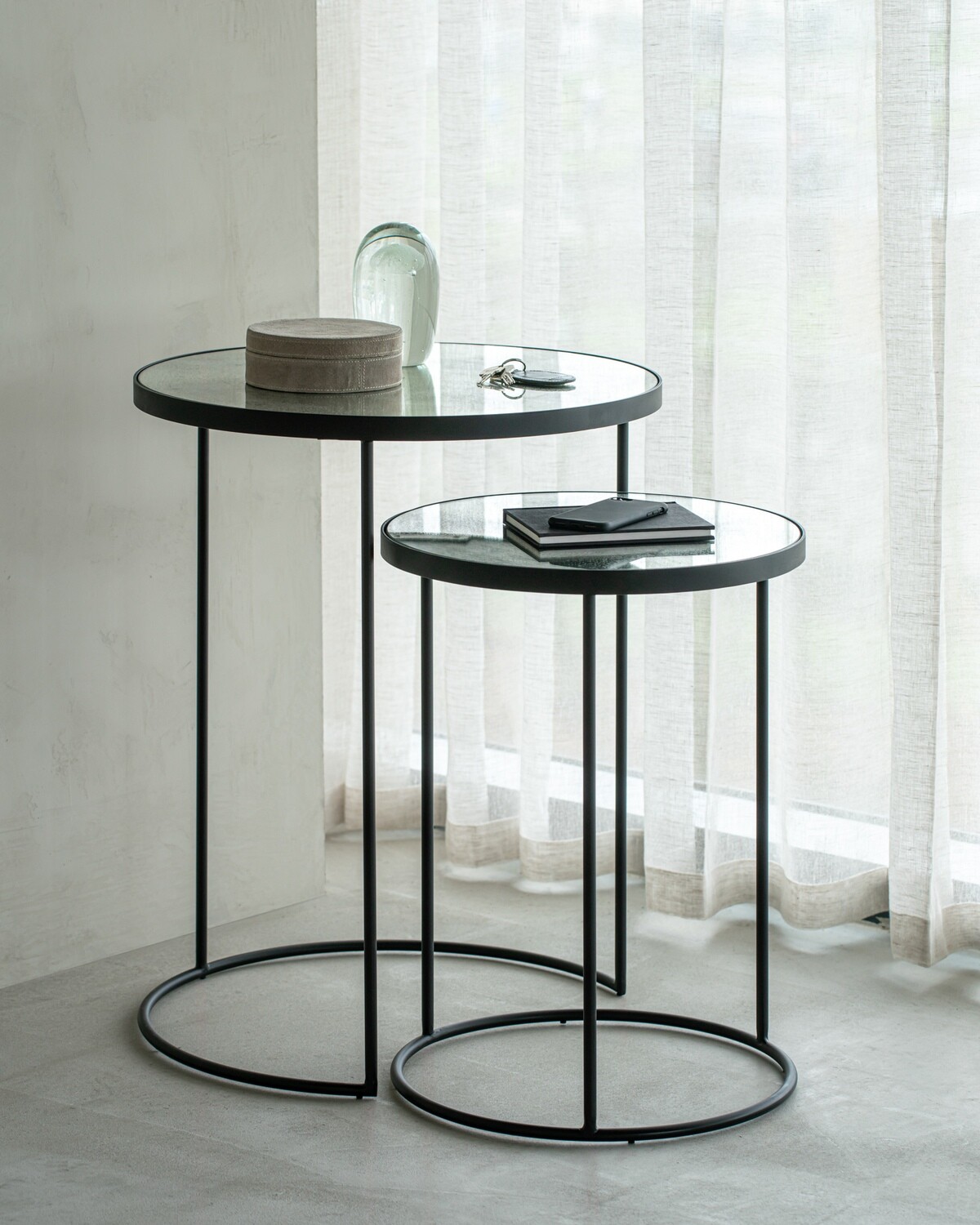 Ethnicraft - Nesting Beistelltisch Set - Clear