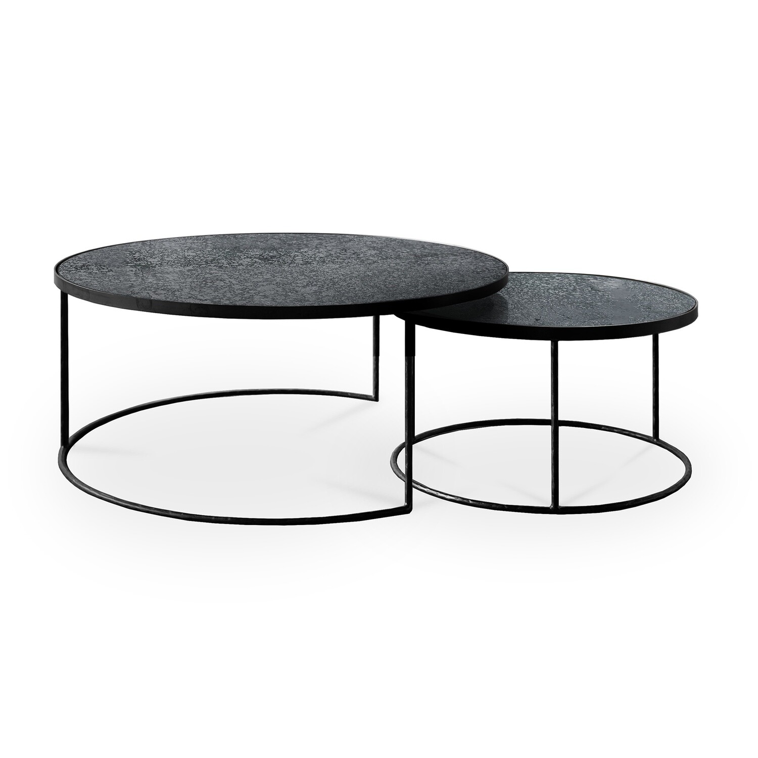 Ethnicraft - Nesting Couchtisch Set XL - Charcoal