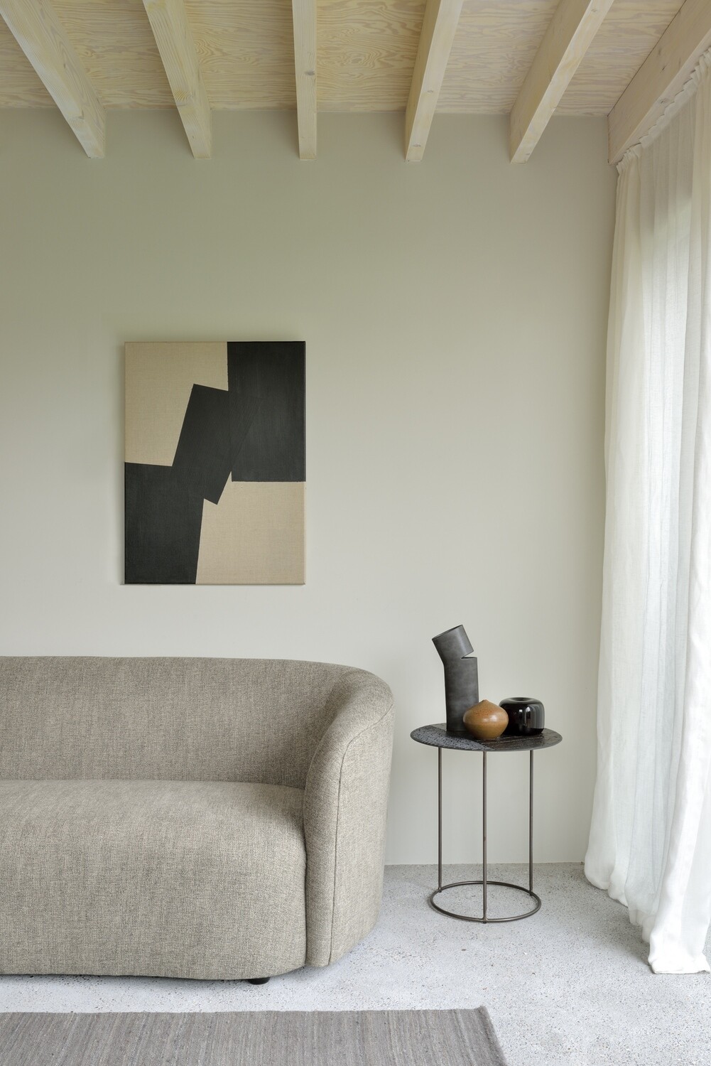 Ethnicraft - Celeste Beistelltisch - Lava Linear, Whisky