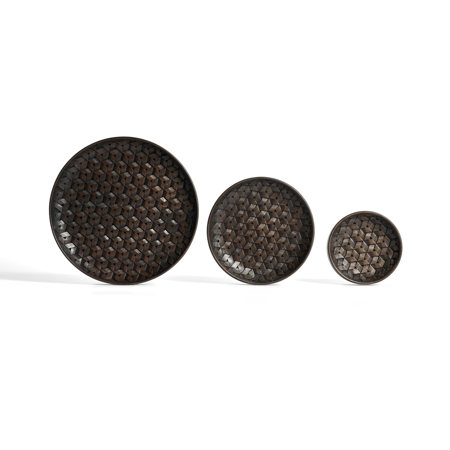 Ethnicraft - Schalen - Dark Brown Tampa, 3er Set