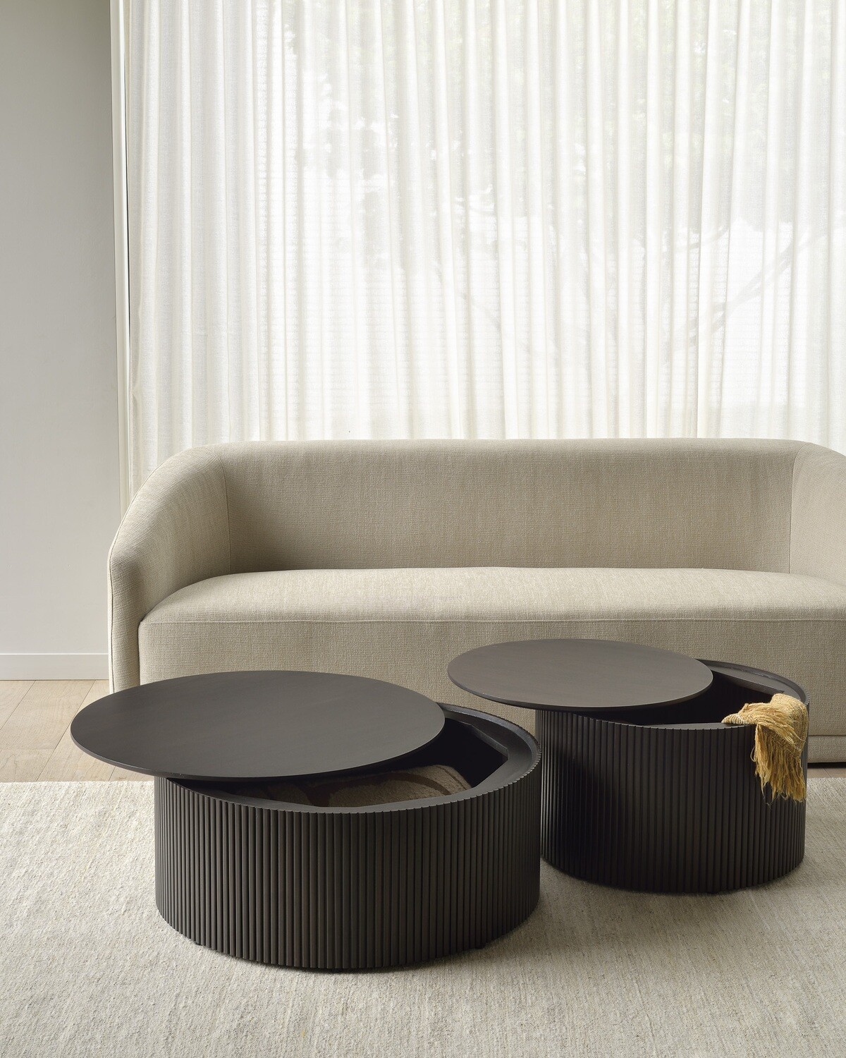 Ethnicraft - Roller Max Couchtisch - Mahagoni
