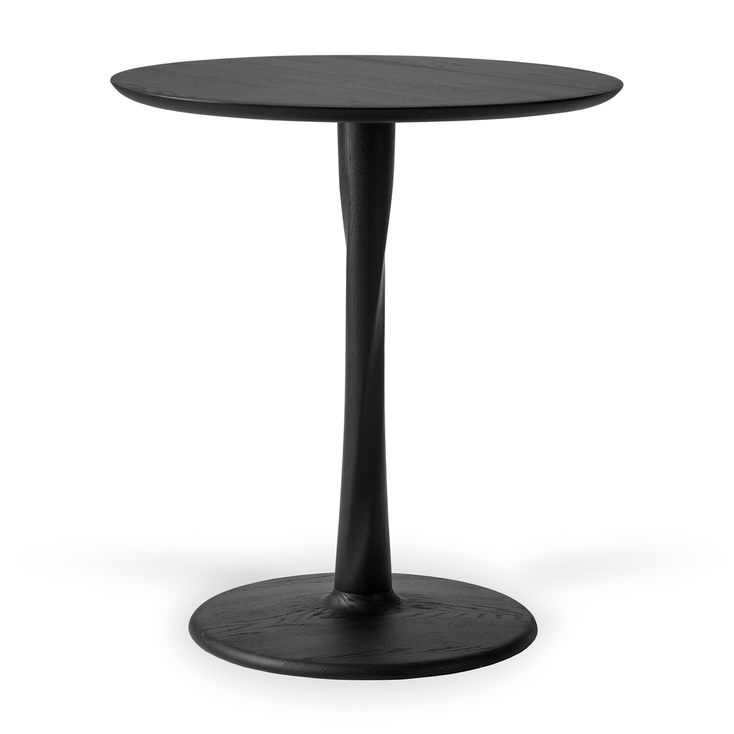 Ethnicraft - Torsion Esstisch - Eiche schwarz, Durchmesser: 70cm