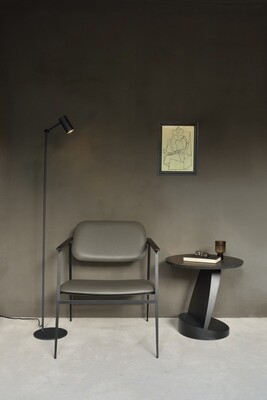 DC Lounge Sessel - Leder, Olivgrün