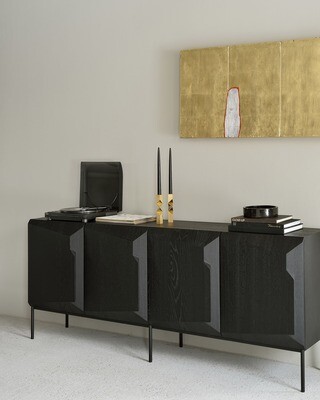 Stairs Sideboard - Eiche, schwarz Stairs Sideboard - Eiche, schwarz