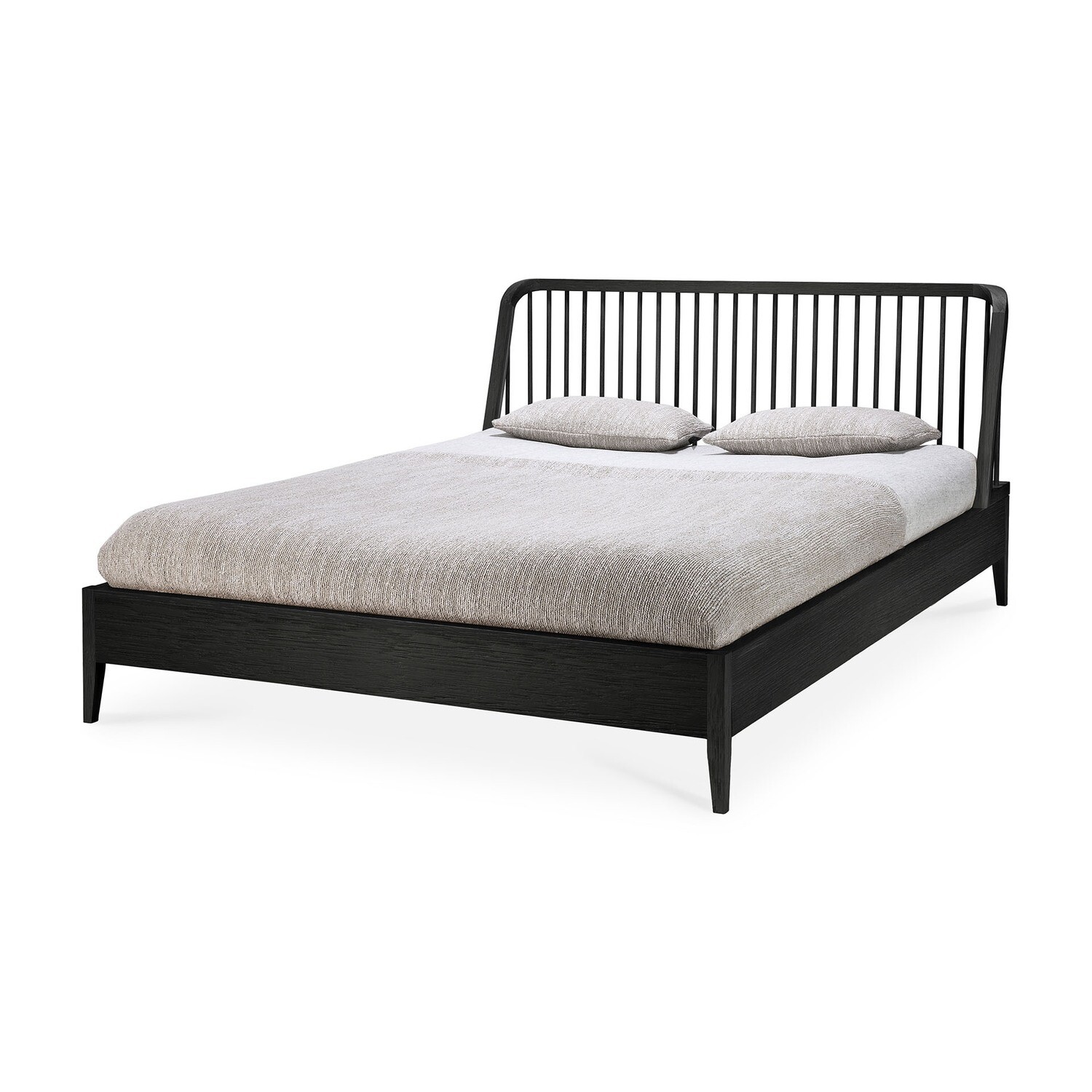 Ethnicraft - Spindle Bett - Eiche schwarz