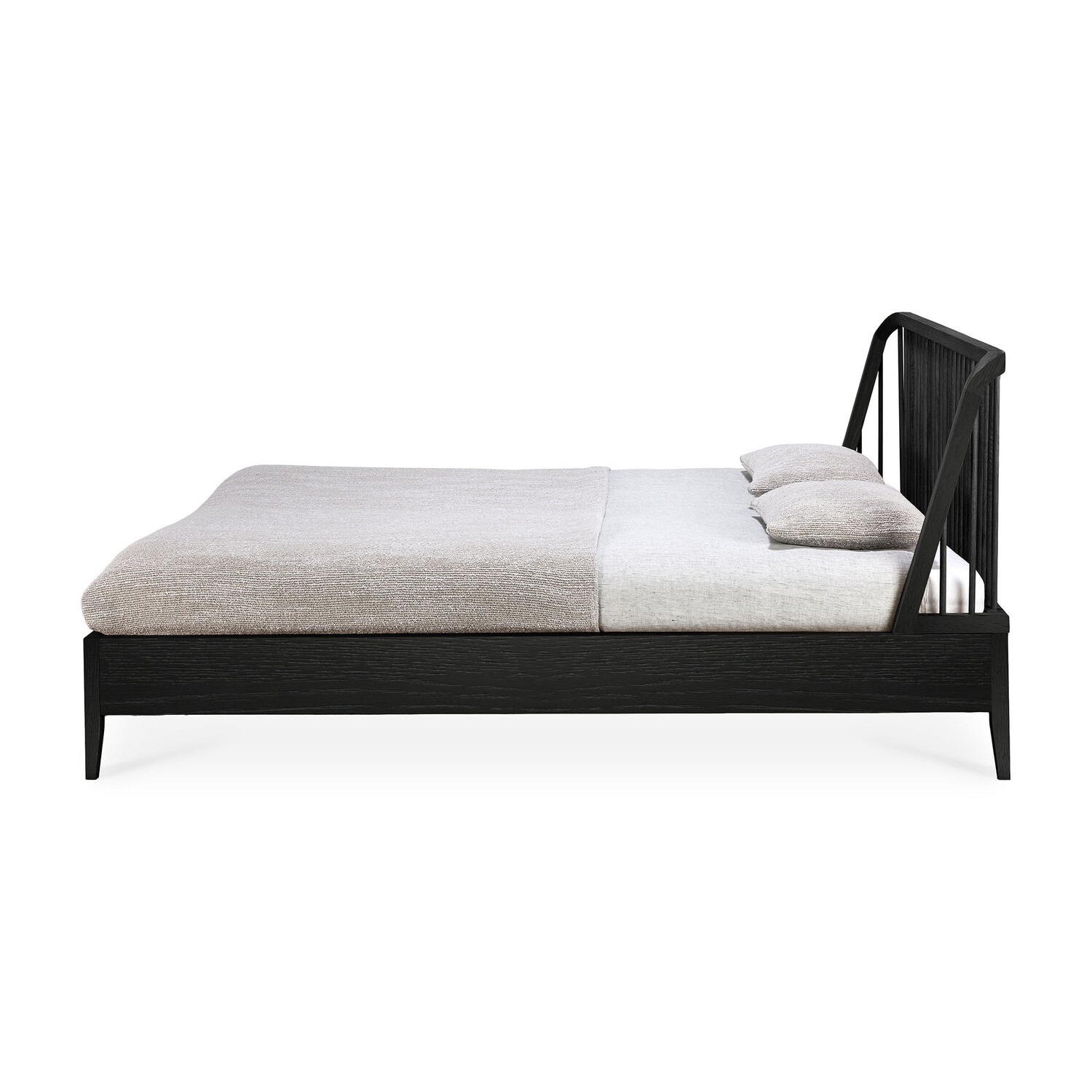 Ethnicraft - Spindle Bett - Eiche schwarz