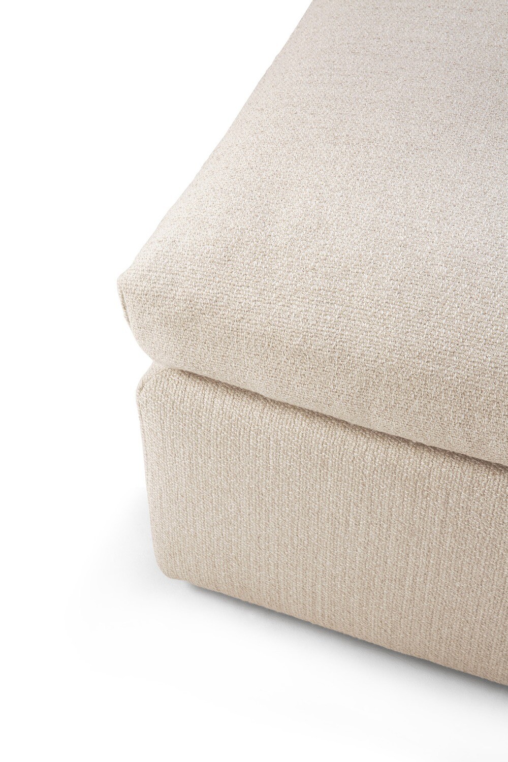 Ethnicraft - Mellow Polsterhocker - Off White