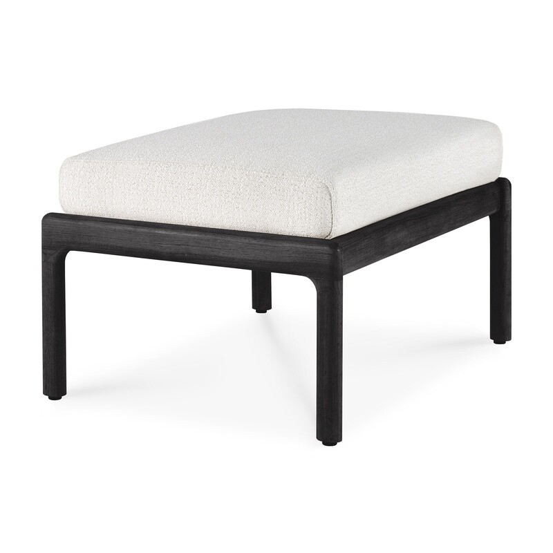 Ethnicraft - Jack Repose-pieds Outdoor - Teck, noir