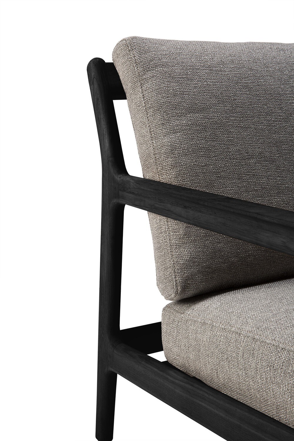 Ethnicraft - Jack Sofa Outdoor 2 Sitzer - Teak, schwarz